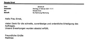 Kundenmeinung 02/21 Kundenmeinung 02/21