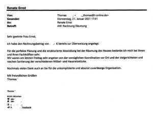 Kundenmeinung 01/21 Kundenmeinung 01/21